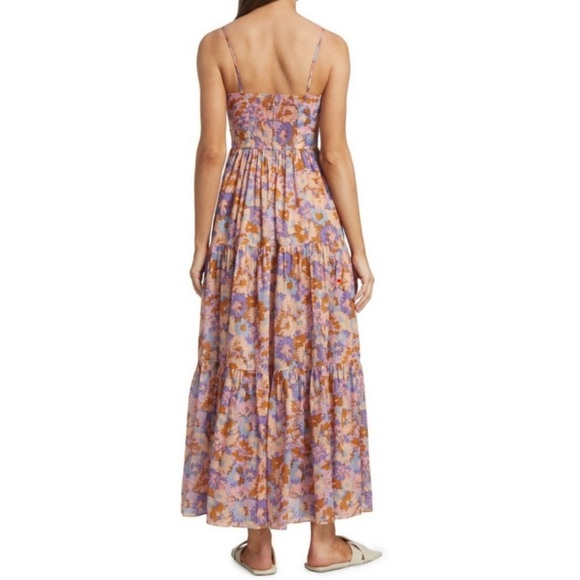 Zimmermann Floral Maxi Dress in Purple and Orange - Picture 15 of 16